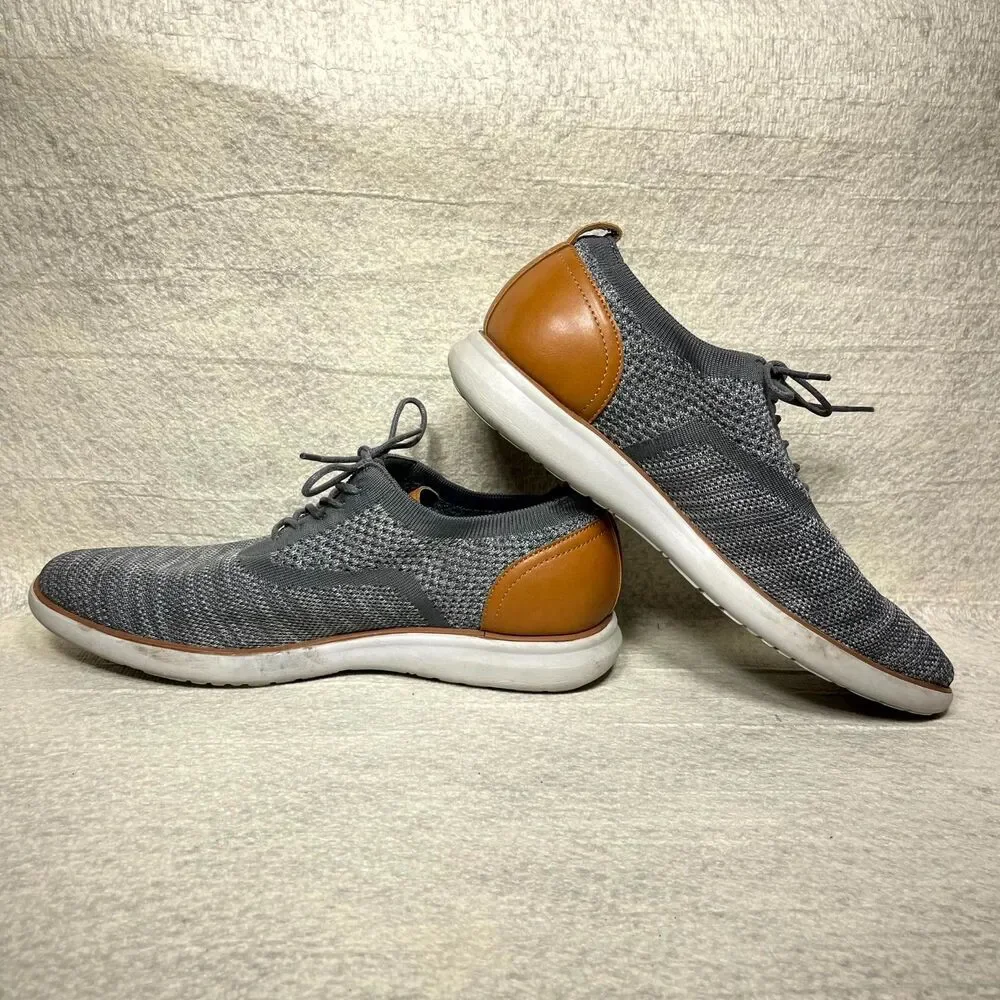 G.H. Bass & Co. Mens Oxford Knit Shoes Size 12 Gray‎